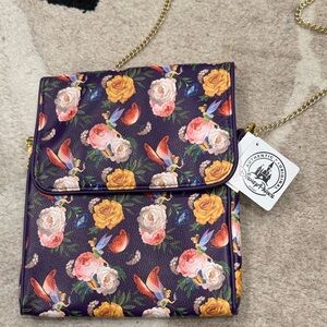 Floral Purple Crossbody Bag